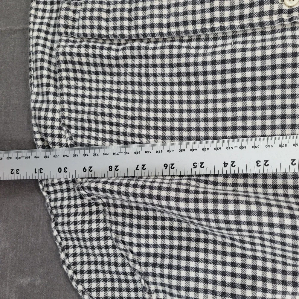 Polo Ralph Lauren Blake Mens Large Black White Gingham Check Button Down Shirt‎